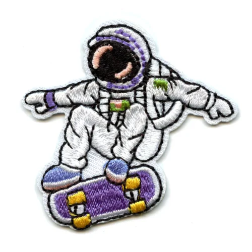 Small Astronaut Embroidered Hats Patches