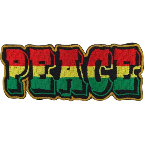 Peace Reggae Embroidered Badge Patches