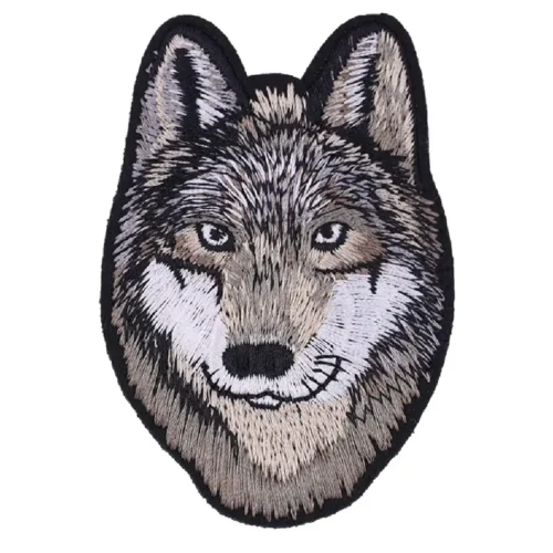 Make a Fierce Wolf Animal Embroidery Patch for Clothing