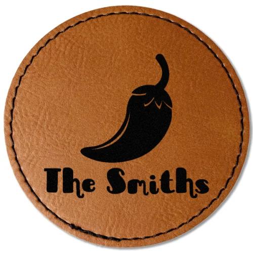 Chili Leather Iron On Patch