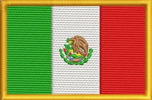 Mexico Embroidery National Flag Patch, national flag, national flag patch, embroidery patch, mexico flag, mexico national flag