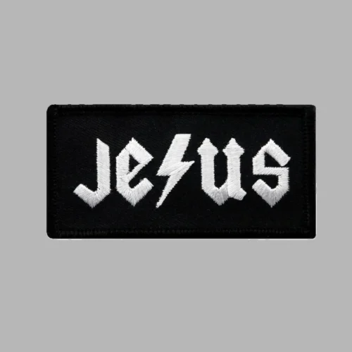 Jesus Bolt Iron on Patch