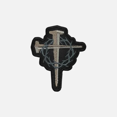 New Christian Two nails Cross patch