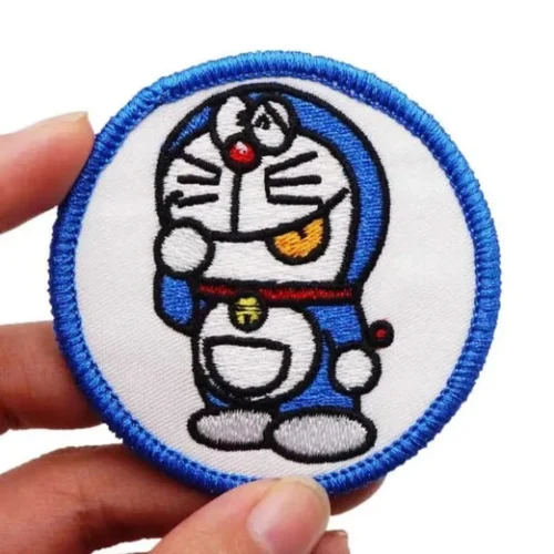 Doraemon Tongue Out Embroidery Patch,Embroidery Patch, Tongue Out Embroidery Patch, Doraemon Embroidery Patch