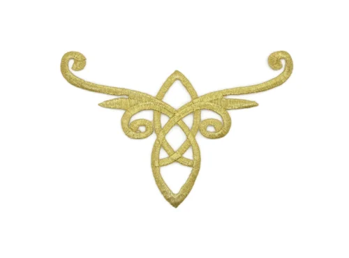 Golden Celtic Sew On Applique Patch