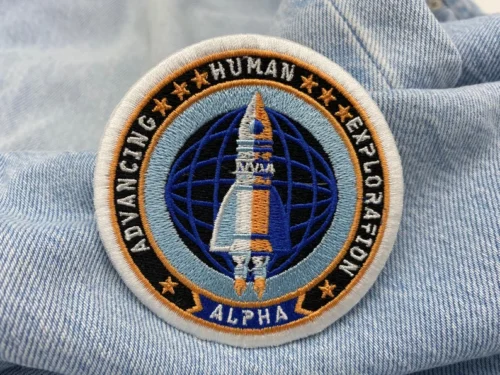 Moon rocket Patch