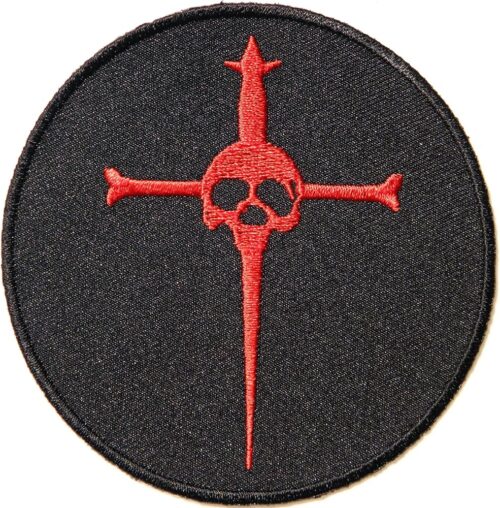 Crucifix Skull Punk Patches blend skulls with crucifixes, creating a bold design that merges punk rebellion with Christian faith.