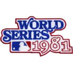 1981 World Series Logo Jersey Patch Los Angeles Dodgers vs. New York Yankees | stitchpatches.com