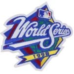 1998 MLB World Series Logo Jersey Patch San Diego Padres vs. New York Yankees | stitchpatches.com