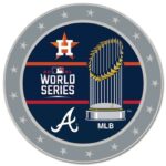 2021 World Series Winner Dueling Lapel Pin Houston Astros Vs. Braves | stitchpatches.com