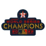 2022 MLB Champions Houston Astros Gold Ceremony Jersey Patch | stitchpatches.com