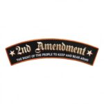 2nd Amendment Tan Star Rocker Patch, Patriotic Rocker Patches