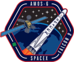 AMOS 6 Mission Patch Commemorating Advanced Space Missions | stitchpatches.com