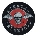 Avenged Sevenfold Back Patch Distressed Skull XL DTG Printed Sew On | stitchpatches.com