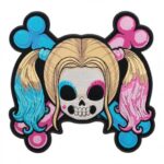 Baby Girl Skull & Crossbones Patch, Ladies Back Patches