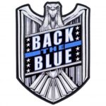 Back The Blue Subdued Eagle Patch, Police Support Patches