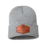 Beanie Leather Patch | stitchpatches.com