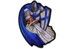 Blue Caped Knight with Sword Patch