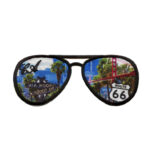 California Landmarks Sunglasses Patch Golden State Travel Embroidered Iron On | stitchpatches.com