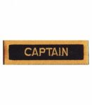 Captain Gold & Black Patch, Service Rank Patches