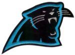 Carolina Panthers Iron On Patch Roar with Team Spirit | stitchpatches.com