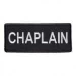 Chaplain Black & White Patch, Religious & Rank Patches