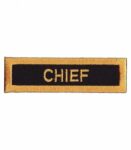 Chief Gold & Black Patch, Service Rank Patches