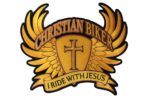 Christian Biker Cross in Wings I Ride with Jesus Patch