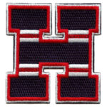 City Of Houston Navy Red H Logo Patch | stitchpatches.com