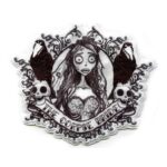 Corpse Bride Tattoo Art Patch Tim Burton Emily Revenant Embroidered Iron On | stitchpatches.com