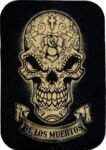 De Los Muertos Sugar Skull Genuine Leather Patch