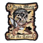 Dead Men Tell No Tales Pirate Patch, Pirate Back Patches