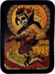 Dia De Los Muertos Woman & Marionettes Leather Patch