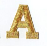 Embroidered applique letters | stitchpatches.com