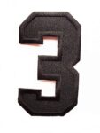 Embroidered numbers | stitchpatches.com