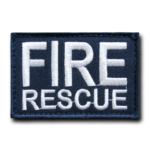 Fire Rescue Patch Emblem of Heroism and Service | stitchpatches.com