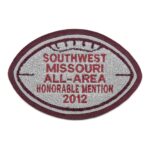 Football patches for letterman jackets | stitchpatches.com