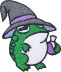 Frog Iron On Patch Hop into Style | stitchpatches.com