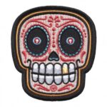 Gold Tooth Sugar Skull Patch, Day Of The Dead Patches