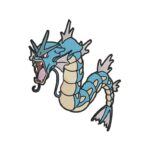 Gyarados Patch Powerful Embroidered Design | stitchpatches.com