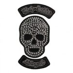 Harley Davidson Studded Star Skull & Rockers Patch