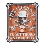 It’s A Good Day Skull Patch, Biker Back Patches