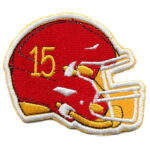 Kansas City Helmet Patch Football Fan Missouri Embroidered Iron On | stitchpatches.com