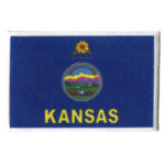 Kansas State Flag Sublimated Patch Embroidered Iron On | stitchpatches.com