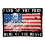 Land Of The Free Home Of The Brave Patch, Patriotic Flag Patches