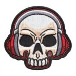 Let Beatz Rock Skull & Headphones Patch, Music Theme Patches