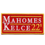 Mahomes Kelce 22 Patch Kansas City Football Embroidered Iron On | stitchpatches.com