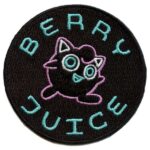 Movie Jigglypuff Berry Juice Pokemon Embroidered Iron On Patch | stitchpatches.com