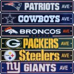 Official NFL Football Team Street Sign Ave Licensed Durable Man Cave | stitchpatches.com