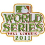 Rangers World Series 2011 Logo Jersey Sleeve Patch Fall Classic St. Louis Cardinals vs. Texas | stitchpatches.com